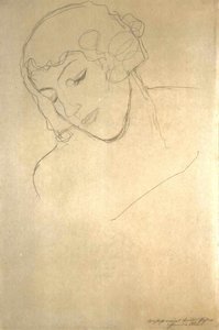 Head and Bust of a Woman by Gustav Klimt